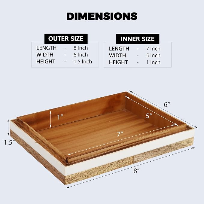 Handicrafts Home White Decorative Storage Box - Image 2