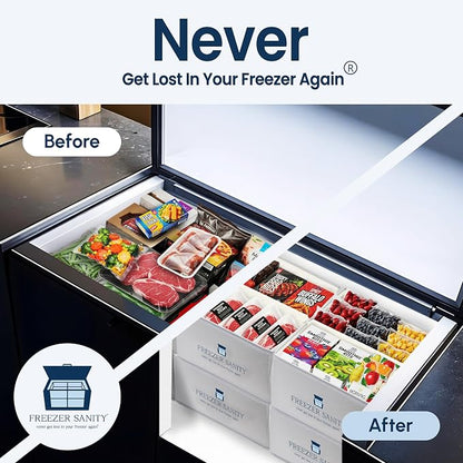 The Original Chest Freezer Organizer Bins, Stackable Storage Organizers - Image 3