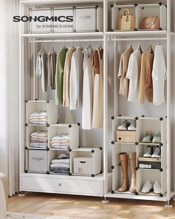 SONGMICS Cube Storage Organizer, Book Shelf, Closet Organizers and Storage - Image 2