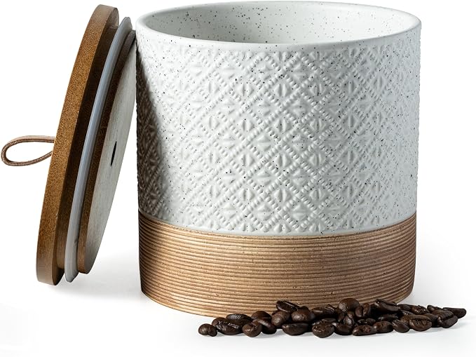 Miamolo Ceramic Coffee Container Kitchen Food Storage Jars by Miamolo