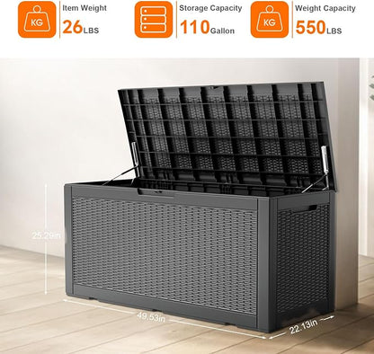 ROJIK Outdoor Storage Housing Deck Box - Image 2