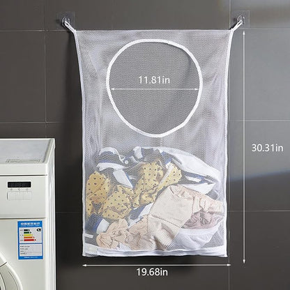 Resdenio Hanging Laundry Hamper Bag, Portable Laundry Bag, 30 x 20 Inch Large - Image 6