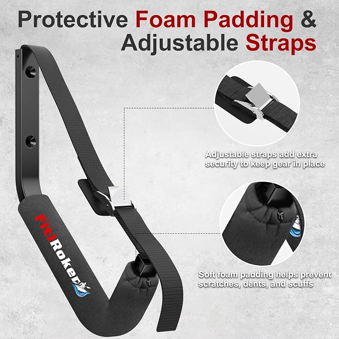 Kayak Wall Mount, Heavy Duty Kayak Wall Hangers - Image 3