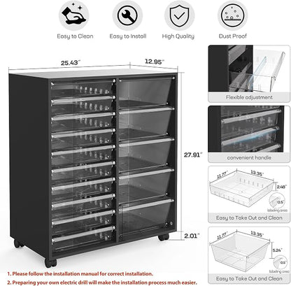 WOPITUES Mobile Storage Cabinet - Image 3