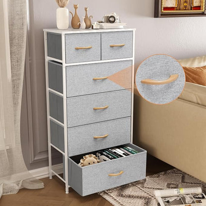 Fabric Dresser for Bedroom, Tall Skinny Dresser - Image 6