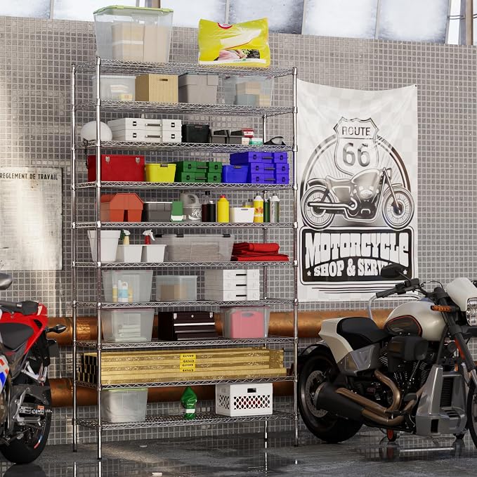 18" Deep x 54" Wide x 96" Height Wire Shelving Kit | 10-Tier | NSF Commercial - Image 4