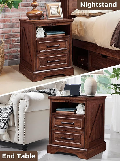ACCOHOHO 18" Farmhouse Nightstand - Image 6