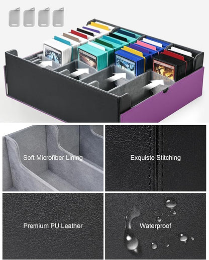 ZLCA Card Storage Box Holds 3200+, Deck Storage Case - Image 5
