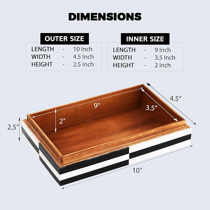 Handicrafts Home Decorative Storage Box 10x6 – Remote Organizer Box - Image 2
