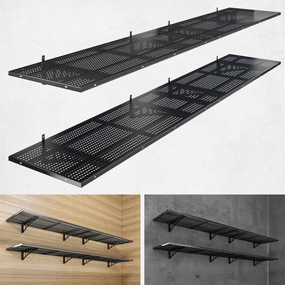 4-Pack 1.5x4ft Heavy Duty Garage Wall Shelving, 1000 lbs Load Capacity by Yifro