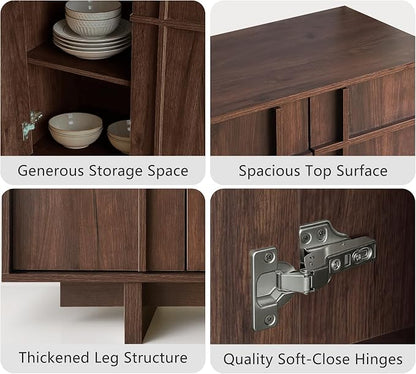 63" Sideboard Buffet Cabinet - Image 4
