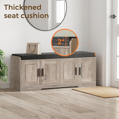 Homleke 2-Tier Storage Bench, Shoe Bench - Image 4