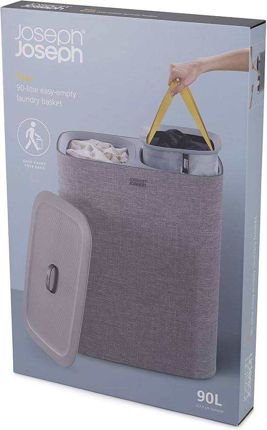 Joseph Joseph Tota 90 liter/23.8 gallon Laundry Hamper Separation Basket - Image 9