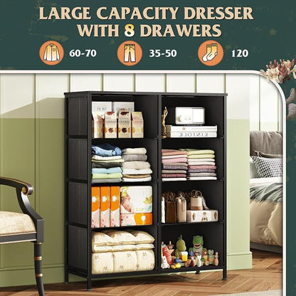 WLIVE Fabric Dresser for Bedroom, Tall Dresser - Image 4