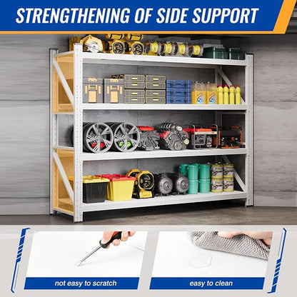 BYNSOE 78.8" W Storage Shelves 7000lbs Garage Metal Shelving Heavy Duty Garage - Image 7