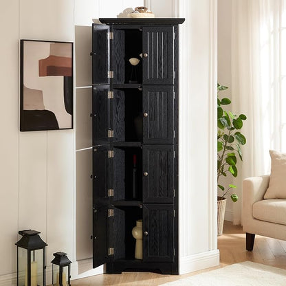 72" H Farmhouse Corner Storage Cabinet - Image 6