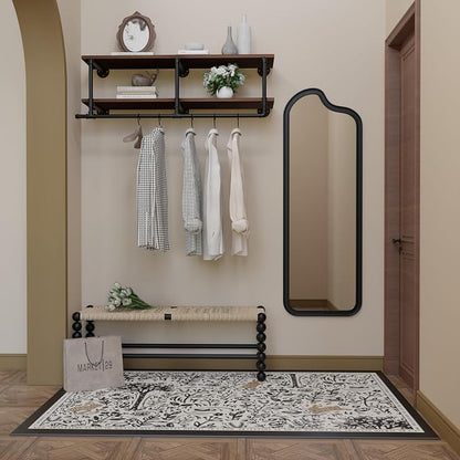 Wall Mounted Clothes Rack 12 Inch Deep, 48 Inch Heavy Duty Garment Rack - Image 5