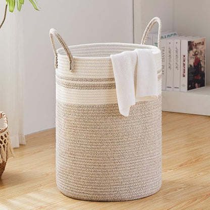 Fiona's magic 100L Extra Large Laundry Hamper Basket, 26.4Gal Tall Woven by Fionasmagic