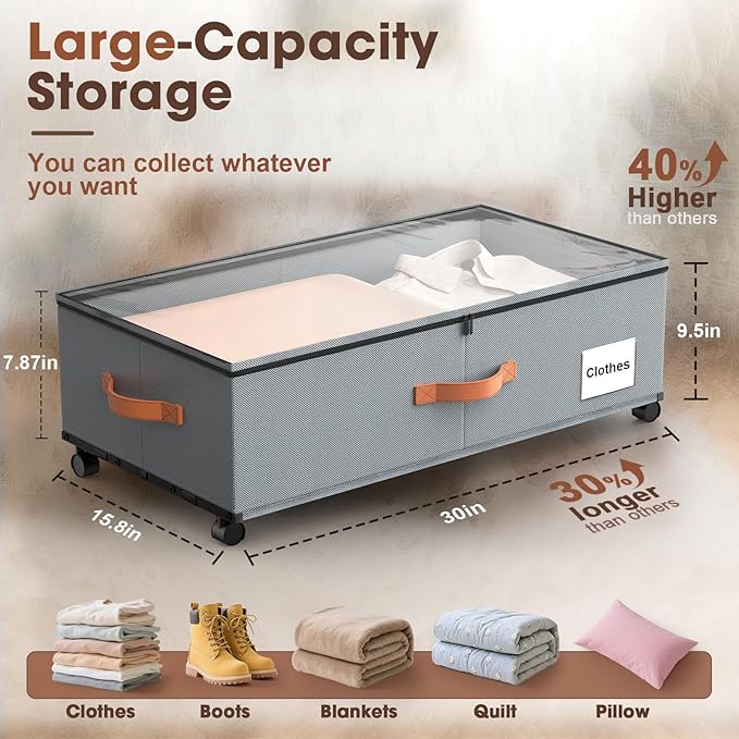 Eastherry Under Bed Storage Containers - Image 2