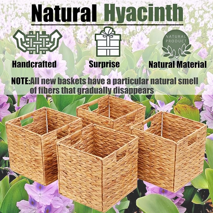 11x11in Storage Baskets 4 Pcs Storage Bins - Image 5