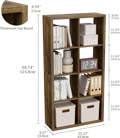 Cube Storage Organizer Bookcase, Decorative 11 inch Open Back Cubical Shelf - Image 3