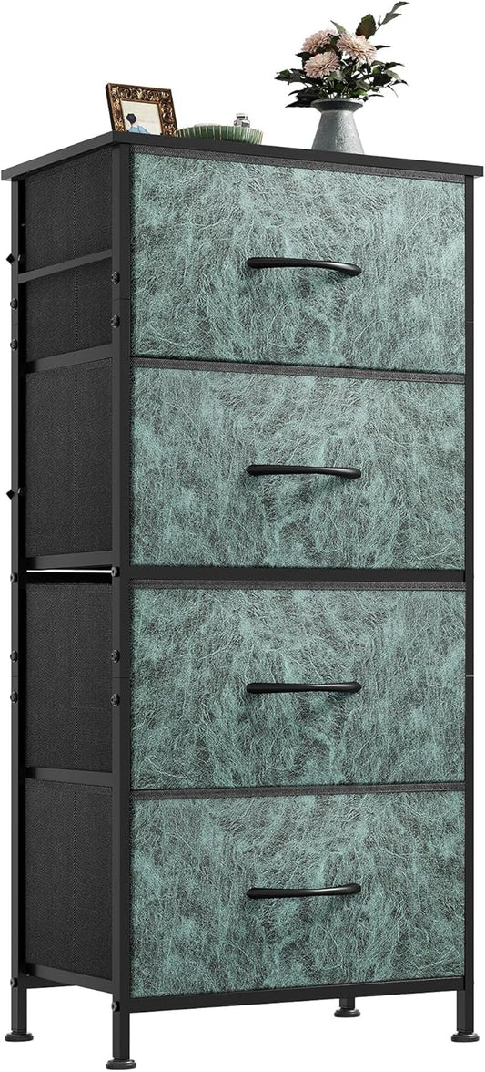 WLIVE Dresser with 4 Drawers, Storage Tower, Organizer Unit, Fabric Dresser by WLIVE