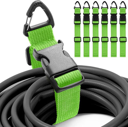 6 Pack 17 Inch Adjustable Extension Cord Holder Organizer by Wowangce