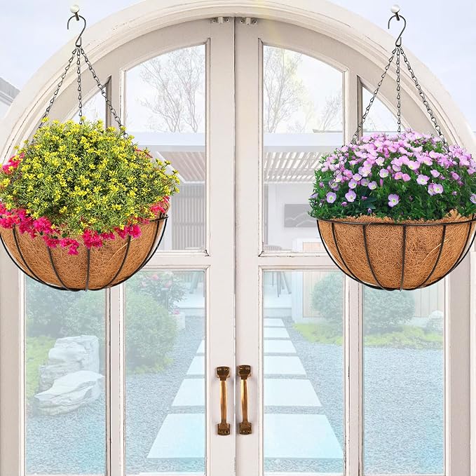 HKZ Hanging Basket Planter Plants Outdoor - Image 6