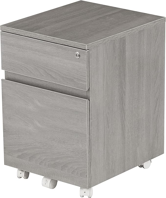 Techni Mobili Rolling Lock and Storage 2 Drawer Vertical Filing Cabinet - Image 14