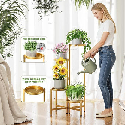Gold Plant Stand, 4 Tiered Plant Stand Indoor - Image 5