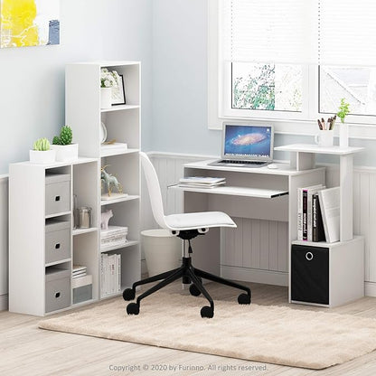 Furinno LUDER Book Shelf, 5-Cube Bookshelf, Reversible Bookcase, 9.4 x 19.5 x - Image 5