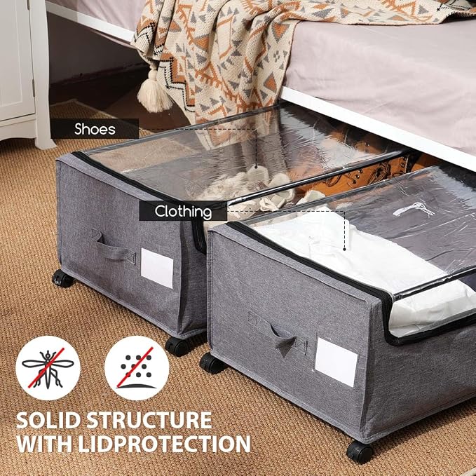 FOUCSSOMEI Under Bed Storage - Image 4