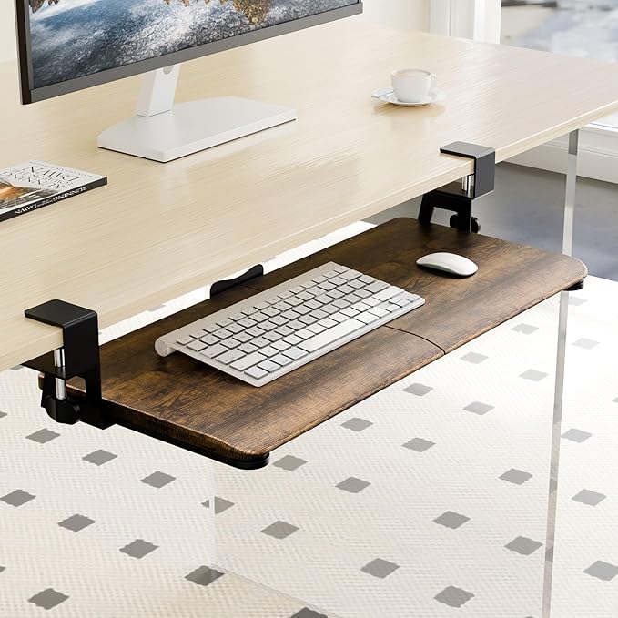 ERGOMAKER Keyboard Tray Under Desk, Pull Out Keyboard Tray - Image 5