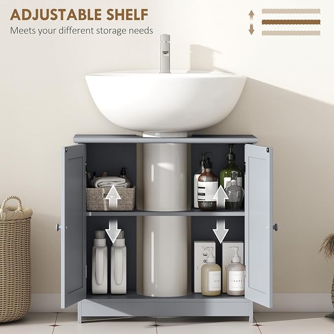 HOMCOM Under Sink Bathroom Cabinet - Image 5