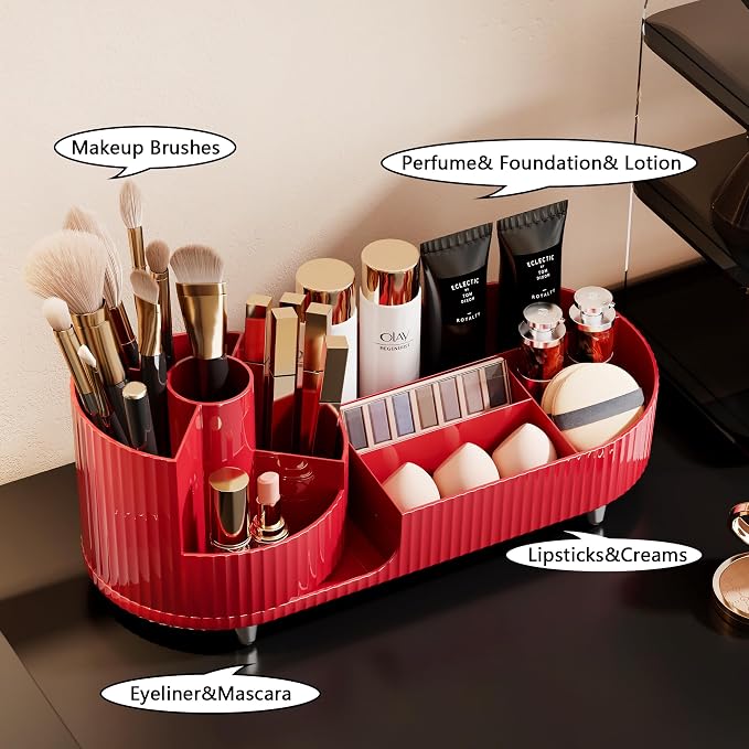 Rotating Makeup Organizer for Vanity - Image 3
