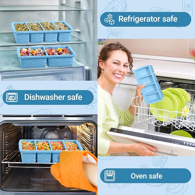Silicone Freezer Trays with Lid - Image 6