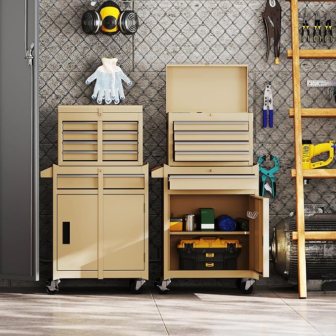 Goplus Tool Chest, 5 Drawers Rolling Tool Cabinet - Image 2