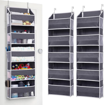 ULG 2 Pack 5-tier Over the Door Organizer Dark Gray - Image 7
