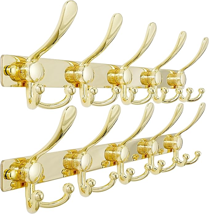 Dseap Coat Rack Wall Mount 2.0 Pro: Heavy Duty 300% Thicker, Stainless Steel by Dseap