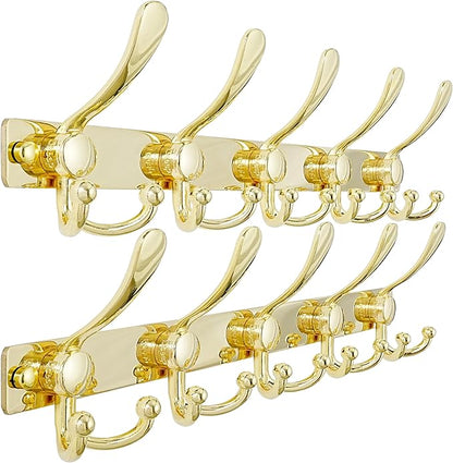 Dseap Coat Rack Wall Mount 2.0 Pro: Heavy Duty 300% Thicker, Stainless Steel by Dseap