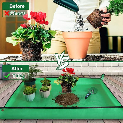 Large Repotting Mat for Plant Transplanting and Mess Control Thickened - Image 2