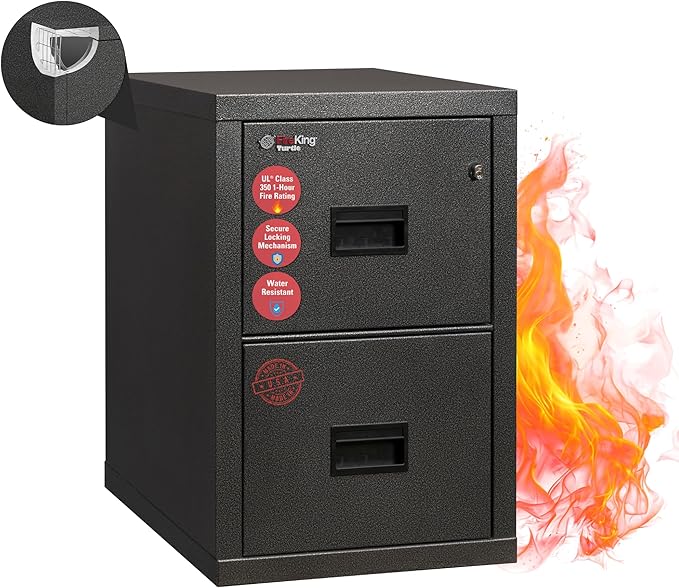 FireKing Turtle Vertical 2 Drawer Legal and Letter Fire Safe File Cabinet by FireKing