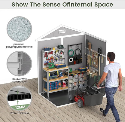 Amopatio Outdoor Storage Shed - Image 8