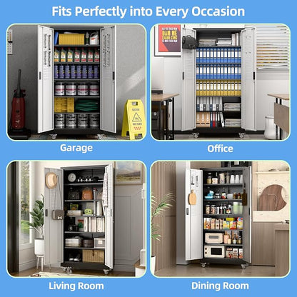 Upgraded Wide & Deep Metal Garage Storage Cabinet - Image 5