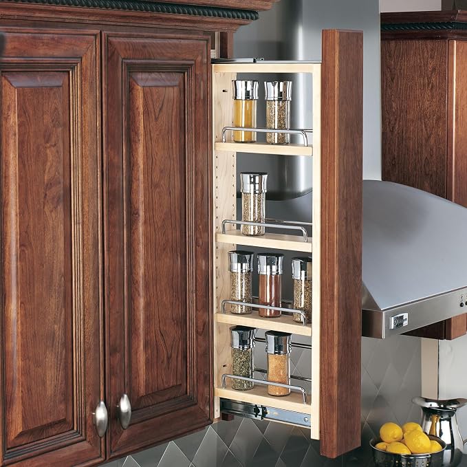 Rev-A-Shelf Kitchen Cabinet Pullout Wall Filler Wooden Organizer Slide Out - Image 2