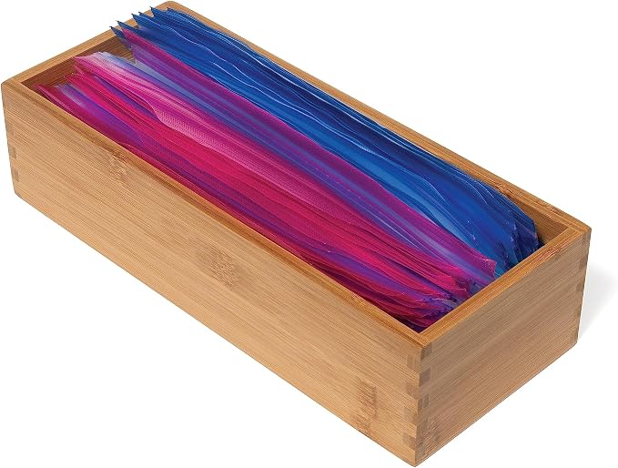 Lipper International Bamboo Utensil Holder Storage Box - Image 8