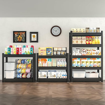 CJF Metal Storage Shelves, 3-Tier Garage Shelving Unit, Heavy Duty Adjustable - Image 9
