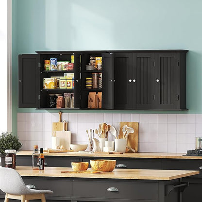 ChooChoo Laundry Cabinet with 3 Doors and Adjustable Shelves | 9.06"D x 31.1"W - Image 2