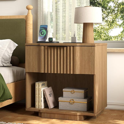 Yechen Fluted Nightstands Set of 2 - Image 2