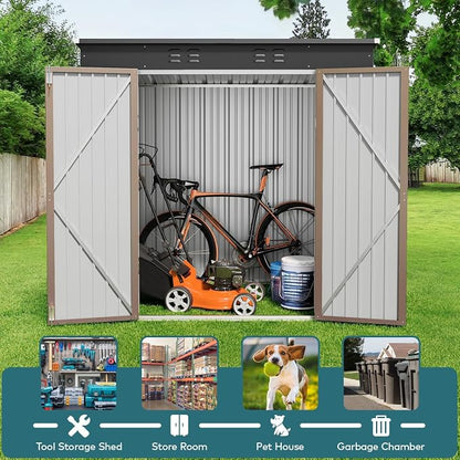 Gizoon 6' x 4' Outdoor Storage Shed - Image 5